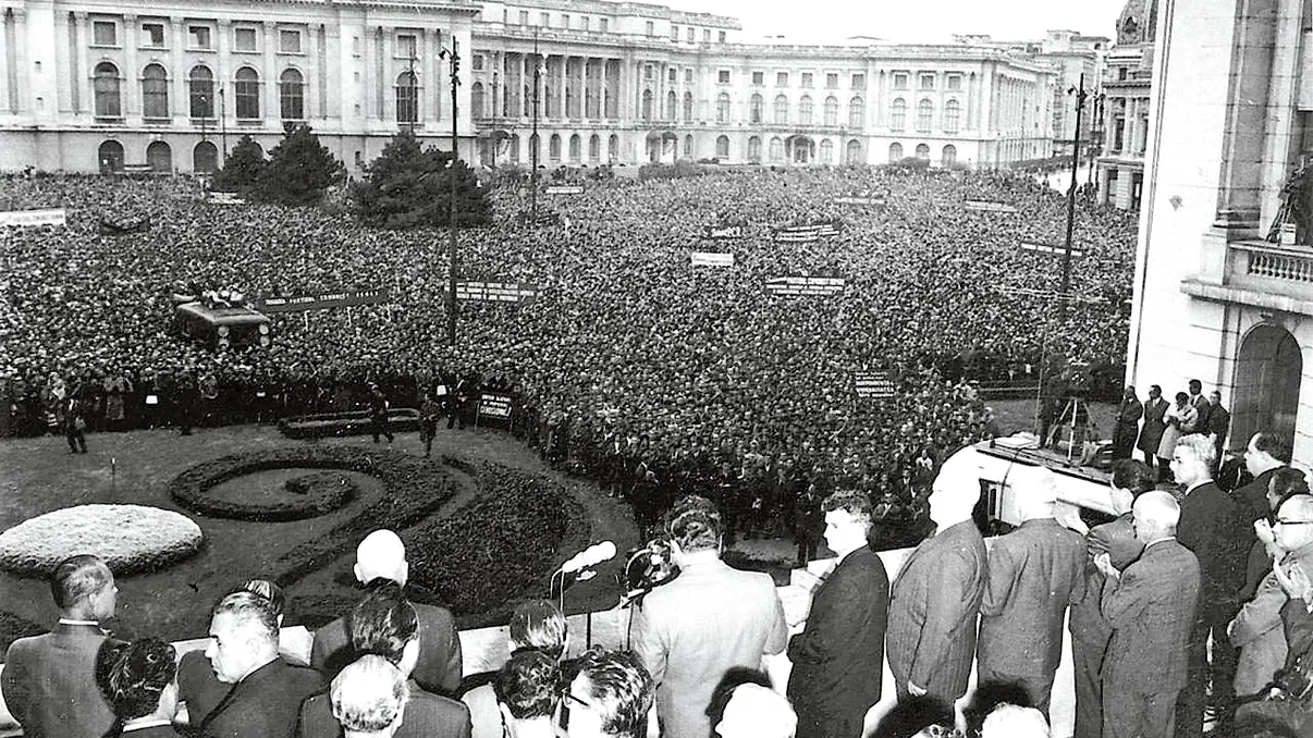Revoluția din '68 cu Ceaușescu aproape erou, amintită în București