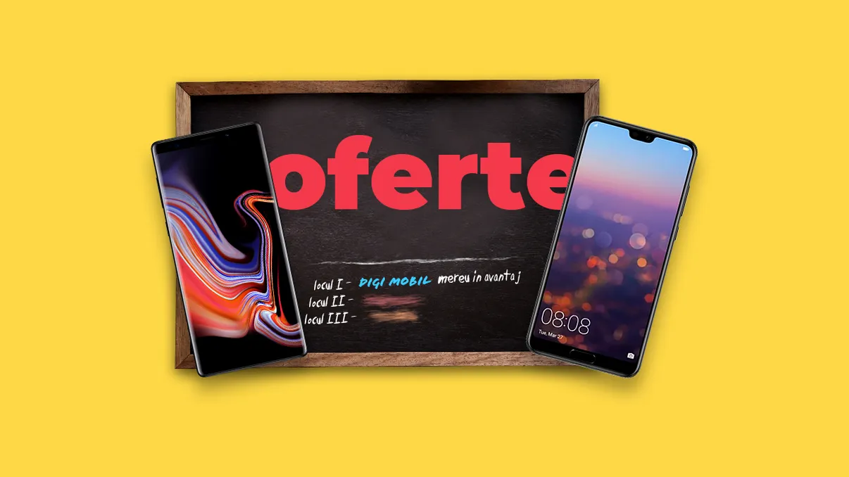 Oferte Digi Mobil la telefoane premium: cât costă Samsung și Huawei