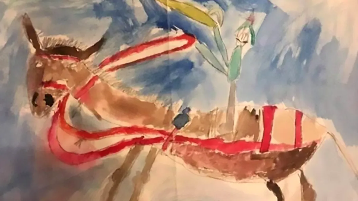 Artă, cu poveste: își vinde o pictură de la șase ani cu milioane de euro