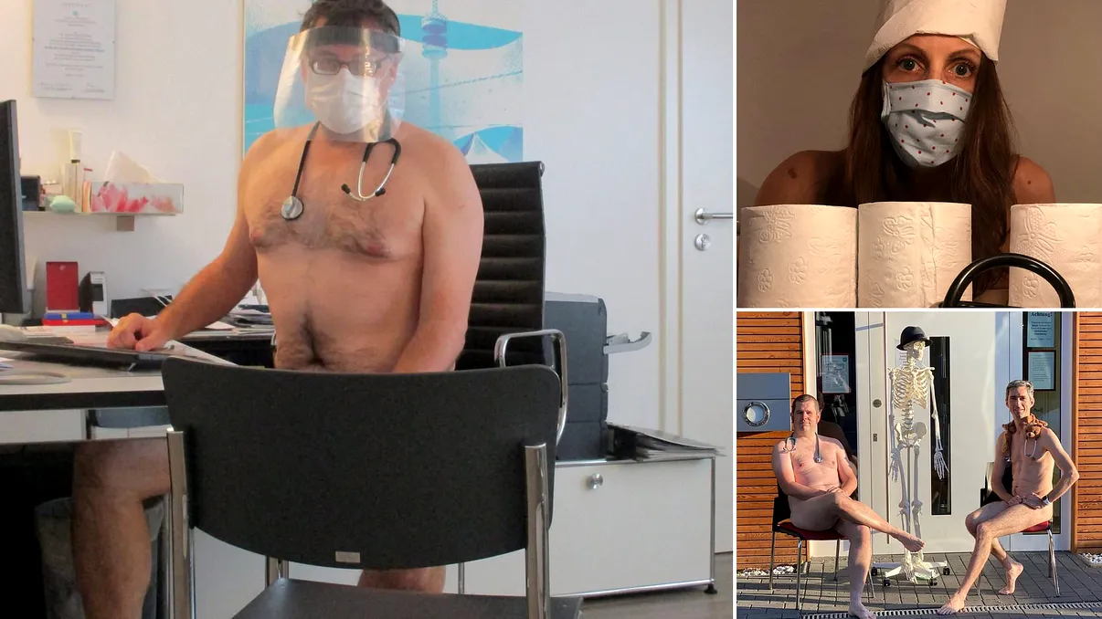 Medicii, nud în fața pandemiei: protestul inedit pentru a marca lipsa echipamentelor de protecție