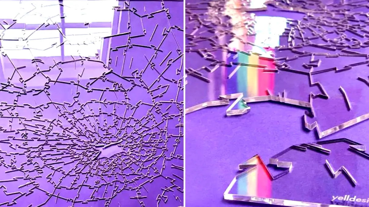 Pare un geam spart, dar ar putea fi cel mai complicat puzzle: de ce este special