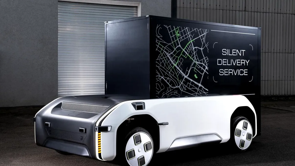 Acest vehicul futurist și bizar se conduce singur peste tot