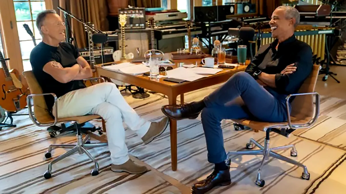 Barack Obama și Bruce Springsteen și-au făcut podcast, pentru că asta lipsea de pe internet: unde îl găsești