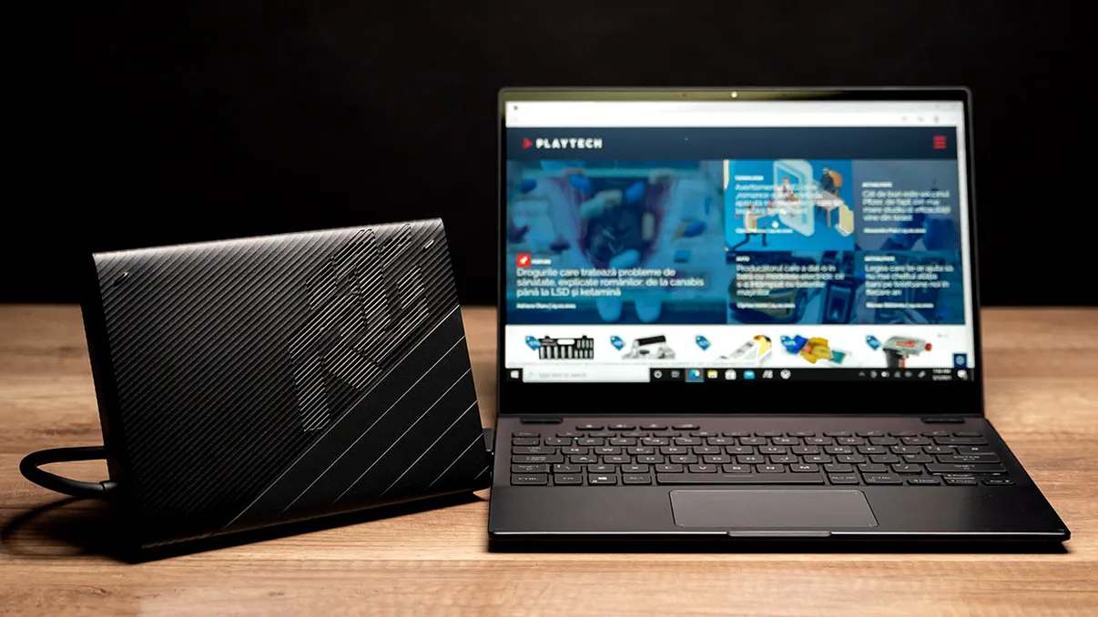 ASUS ROG Flow X13, lansat oficial: laptop performant ultrasubțire și cu un accesoriu deosebit extraordinar