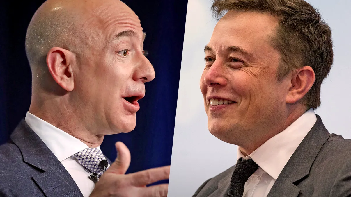 Războiul dintre Bezos și Musk continuă. De ce e invidios șeful Amazon pe CEO-ul SpaceX