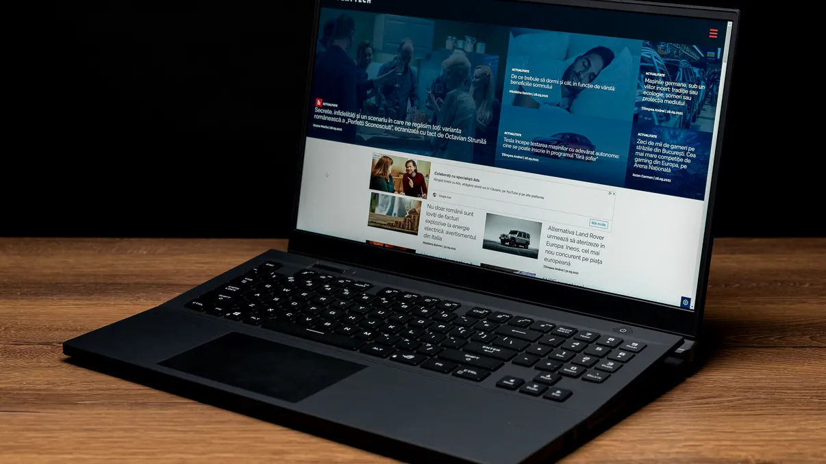 ROG ZEPHYRUS S17, un laptop de gaming cu înclinație către confort