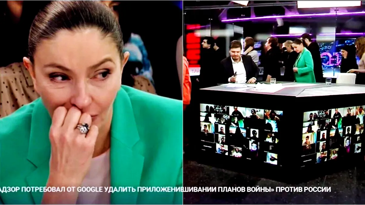 Angajații unei televiziuni din Rusia au demisionat în direct. Momentul în care toți părăsesc platoul: „Nu războiului!”