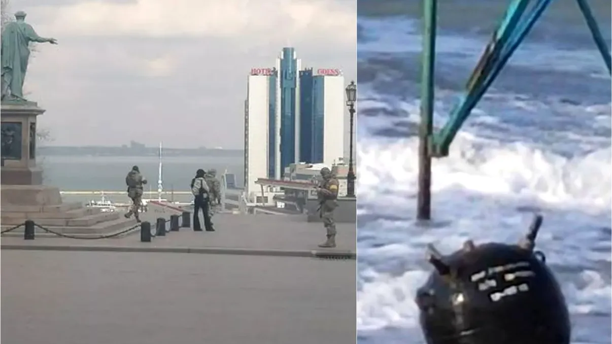 O mină militară a fost găsită pe o plajă de la Marea Neagră. Oamenii au fost sfătuiți să stea departe de explozibil