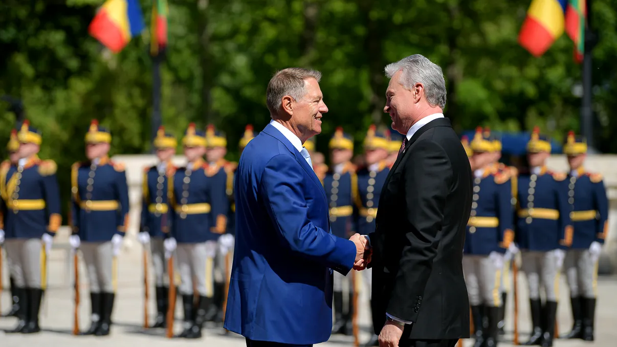 Klaus Iohannis s-a întâlnit cu președintele Lituaniei, la Cotroceni. Șefii de stat au discutat despre războiul din Ucraina