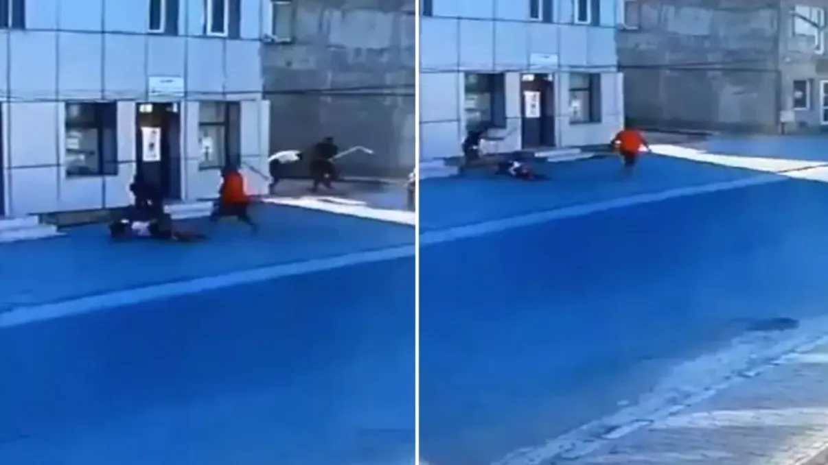 Bătaie cu bâte în Constanța. Reglarea de conturi a fost surprinsă de camerele de supraveghere