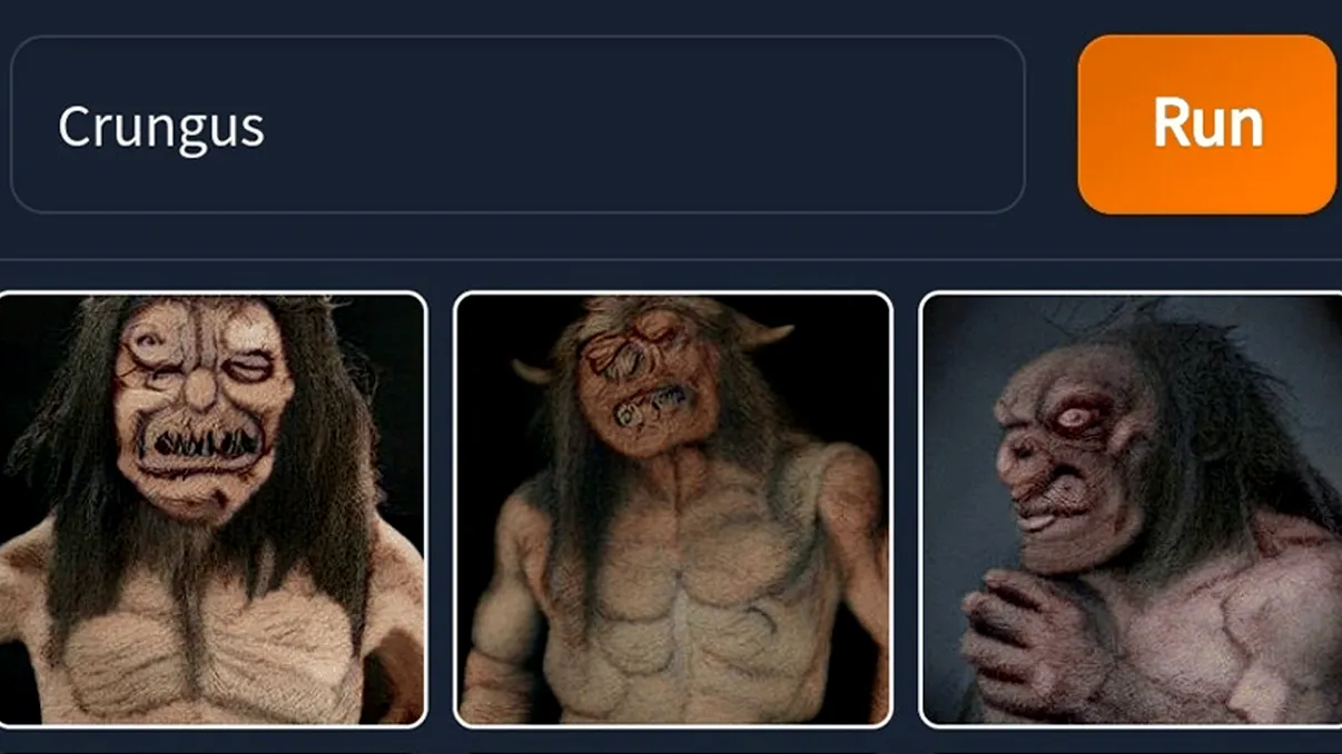 Un algoritm de inteligență artificială a visat o creatură bizară care nu există: ce este Crungus