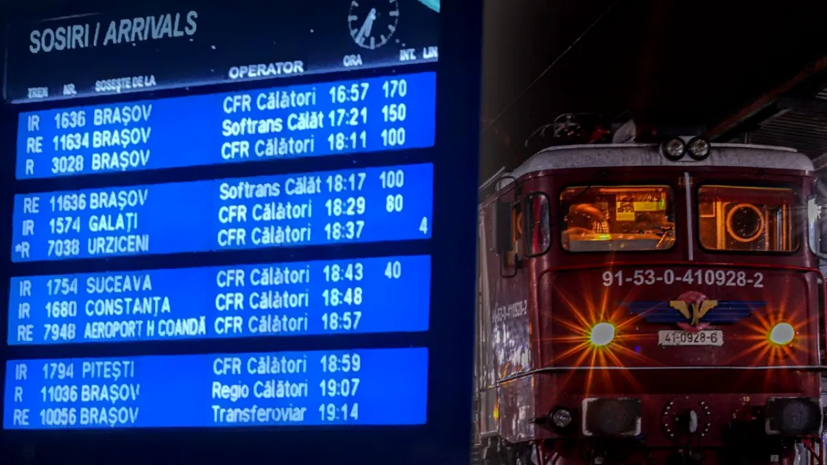CFR Călători modifică mersul trenurilor în perioada următoare. Rutele afectate și detalii despre biletele deja cumpărate