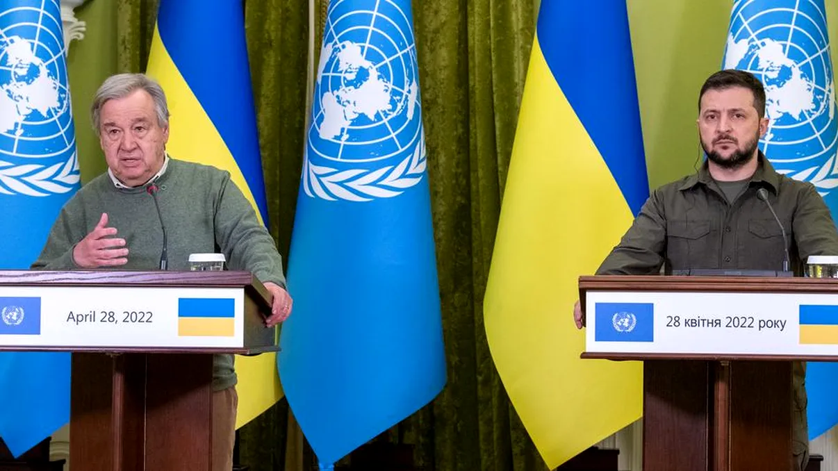 Volodimir Zelenski se întâlnește cu șeful ONU și Tayyip Erdogan. Subiectul prioritar: Centrala nucleară de la Zaporojie