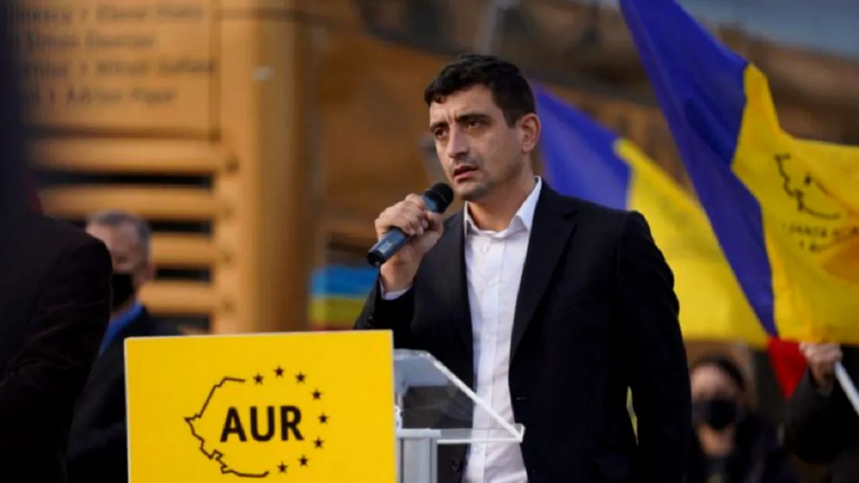 George Simion, săltat de polițiști în Piața Victoriei. Liderul AUR s-a ales cu dosar penal
