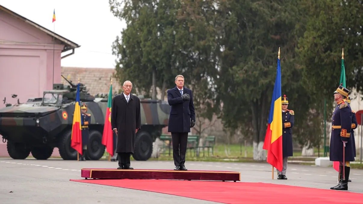 FOTO De ce se află președintele Portugaliei în România. Anunțul făcut de Iohannis lângă scutul de la Deveselu