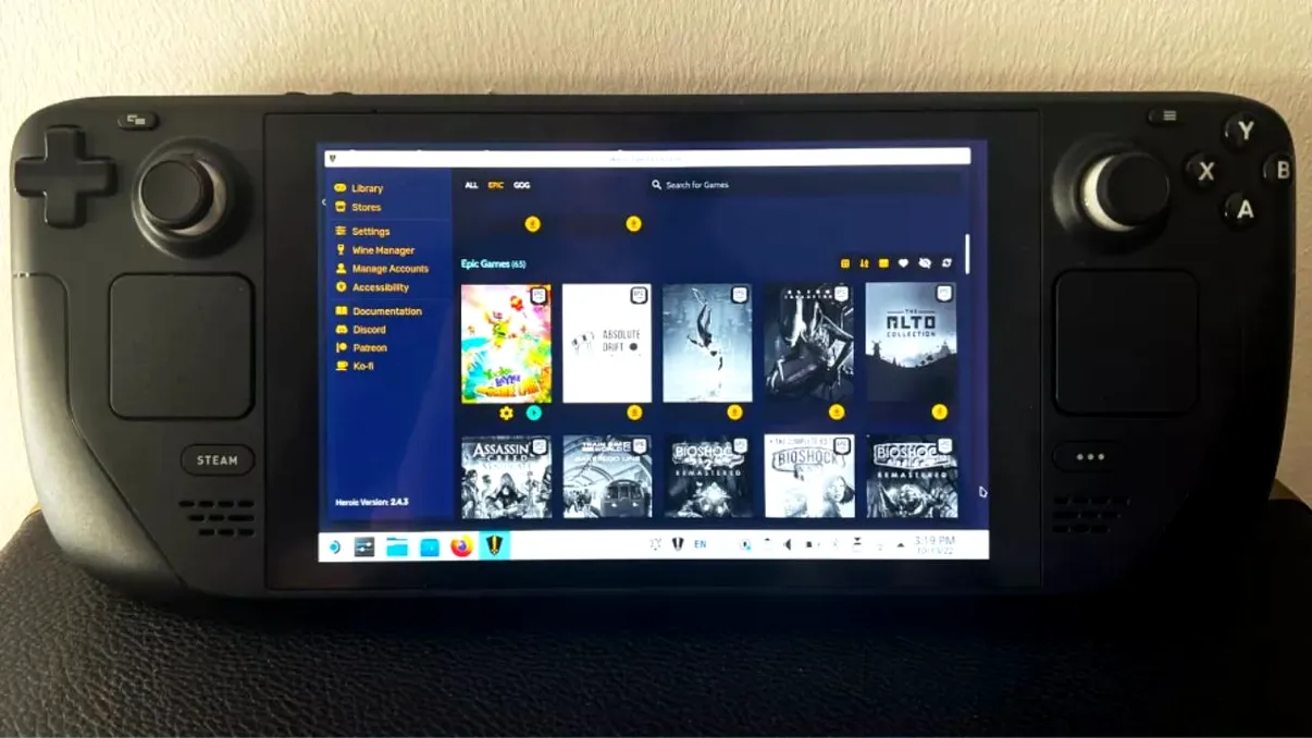 Steam Deck, o consolă deșteaptă: cum poți să capeți acces la GOG și Epic Games