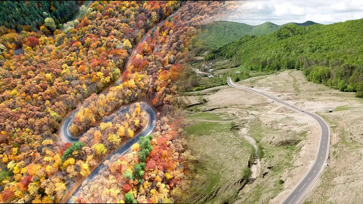 VIDEO Drumul spectaculos din România care a uimit șoferii amatori de aventură: amintește de Transalpina și Transfăgărășan, unde îl găsești