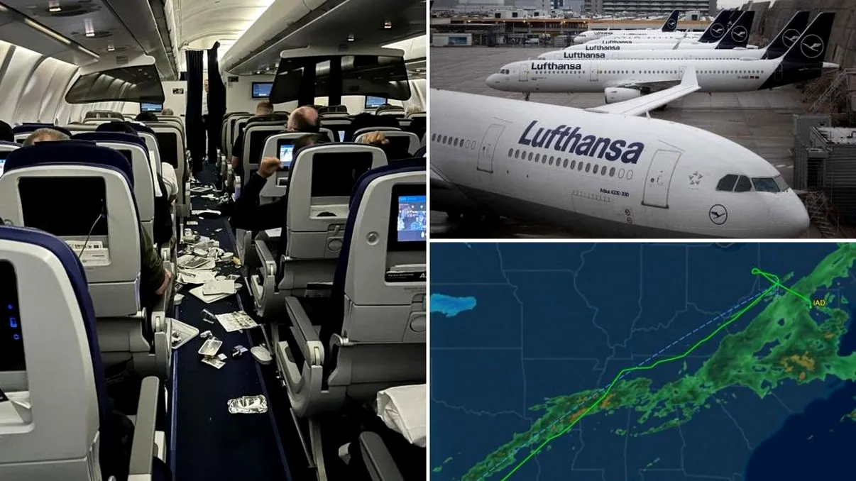 Teroare și panică în aer. O aeronavă Lufthansa a căzut sute de metri în gol. Mai multe persoane au fost spitalizate