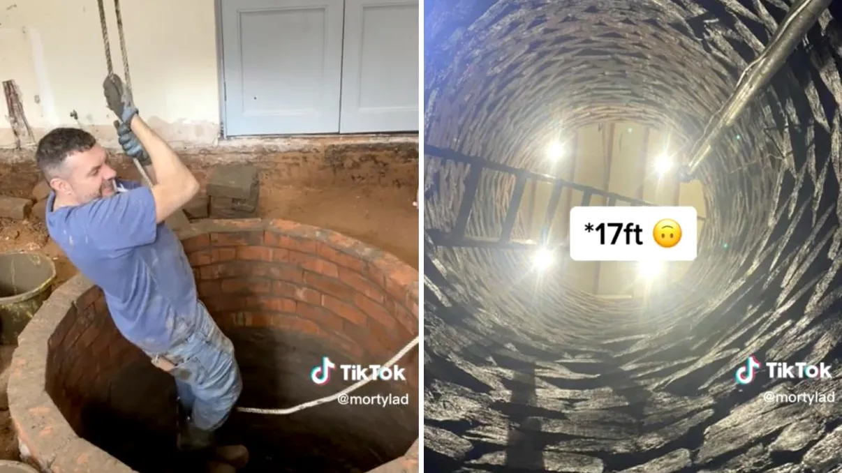 Un bărbat a descoperit accidental o fântână veche sub bucătăria lui. Ce a urmat a uimit o lume întreagă VIDEO