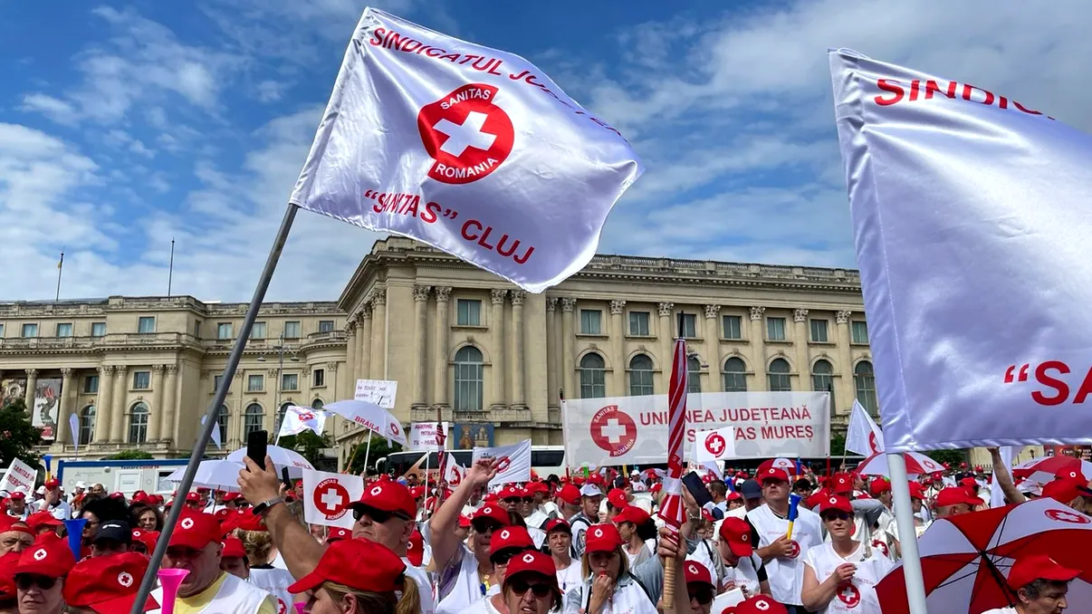 România, paralizată de greve. Și medicii ies în stradă. Peste 50% dintre angajați din Sănătate vor grevă generală