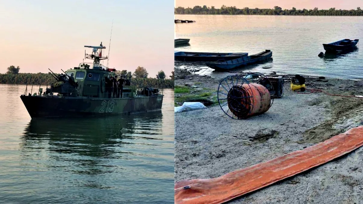 Pericol pe Dunăre, după o scurgere de la o navă sub pavilion bulgăresc. Ce a ajuns în apă 
