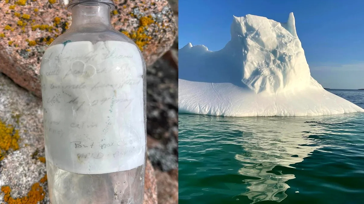 Mesaj într-o sticlă, găsit după peste 30 de ani de când a fost aruncat în apă. Ce scrie pe bilet 