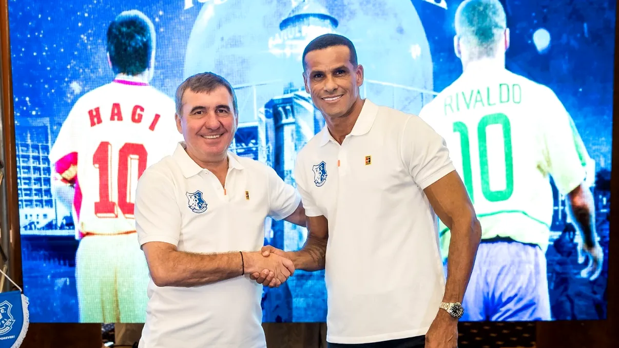 Gheorghe Hagi vrea să transforme radical Farul, ajutat de milioanele brazilianului Rivaldo. Strategia secretă de „Regelui” - VIDEO