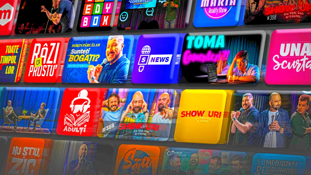 ComedyBox, prima platforma de streaming românească pentru pasionații de comedie. Alternativa la Netflix, HBO Max și PrimeVideo