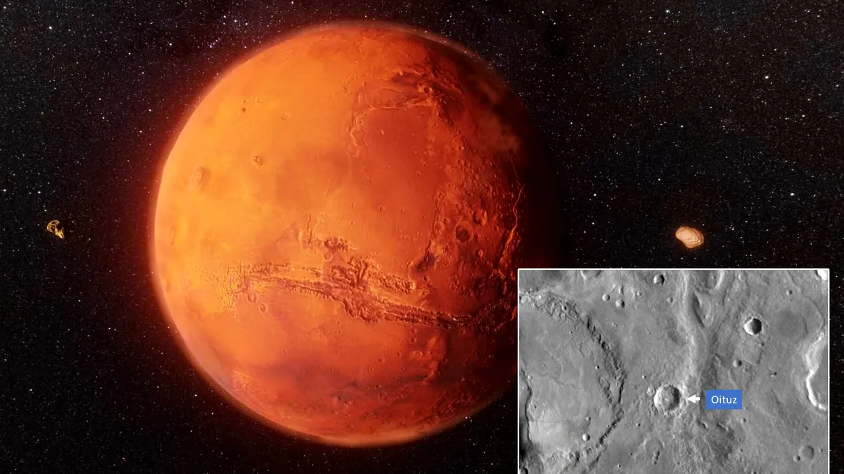 Oituz, un crater marțian: România își lasă amprenta pe Planeta Roșie