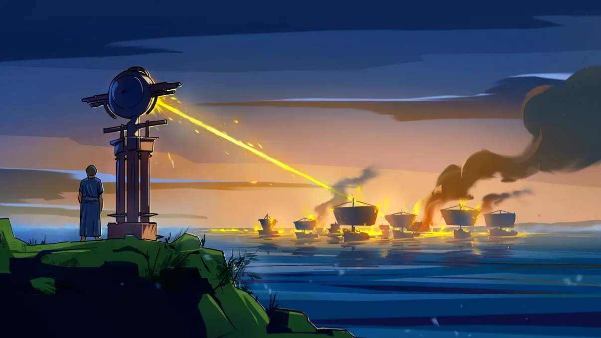 Un copil de 12 ani a construit o replică a „Razei Morţii” a lui Arhimede: Ce a descoperit, cum ar funcționa