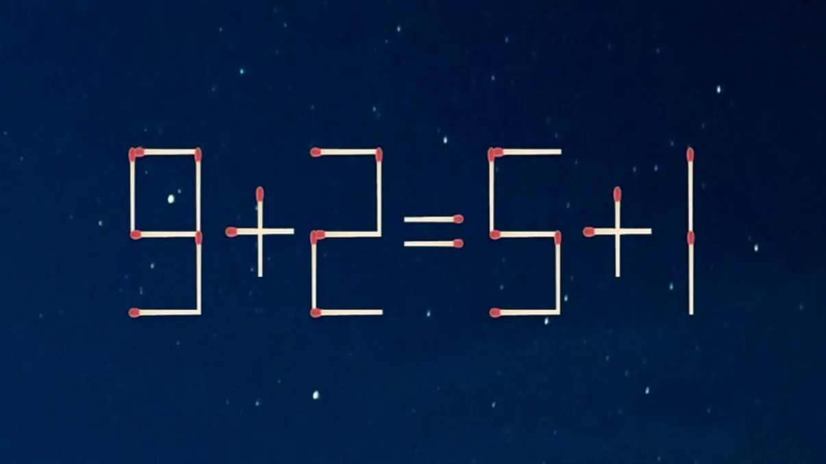 Testează-ți rapid coeficientul de inteligență: Mută un singur bețișor de chibrit pentru a rezolva ecuația. Un geniu se descurcă fără probleme