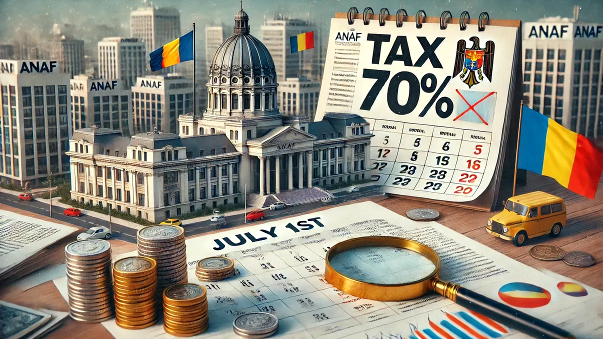 Obligatoriu în toată România, de astăzi, 1 iulie. Când se aplică impozitul de 70% pe venit, ANAF pune tunurile pe banii nedeclarați