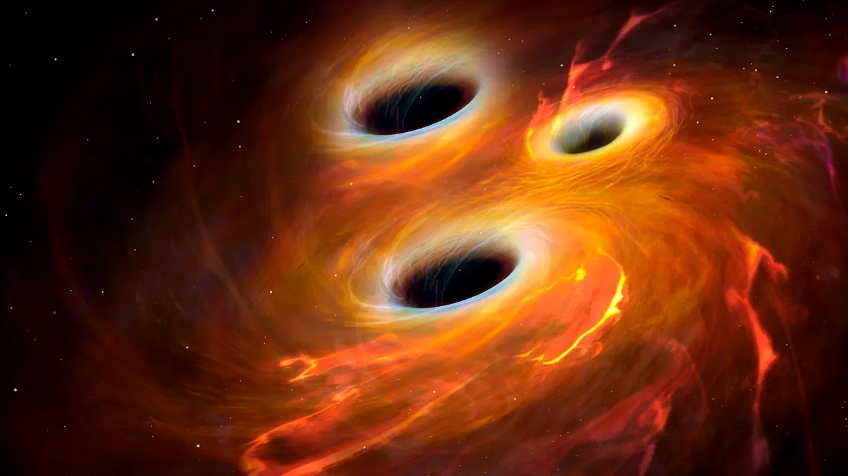 A fost descoperit un trio de găuri negre, iar asta schimbă felul în care înțelegem formarea acestor fenomene cosmice