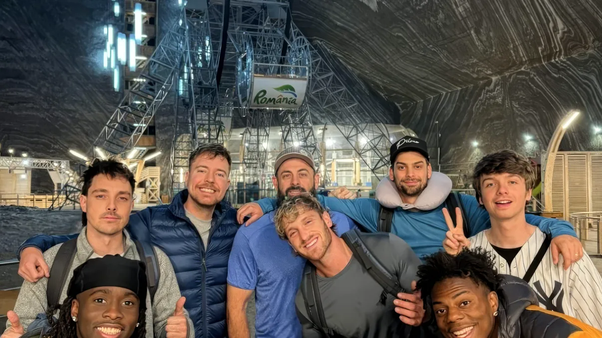 MrBeast la Salina Turda - cel mai popular vlogger din lume, cu 320 de milioane de abonați, a petrecut 7 zile în 