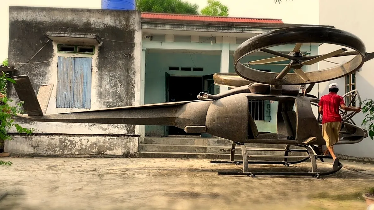 Un tânăr și-a construit acasă un elicopter inspirat din Avatar: „Absolut impresionant. Nivel de detaliu mondial”