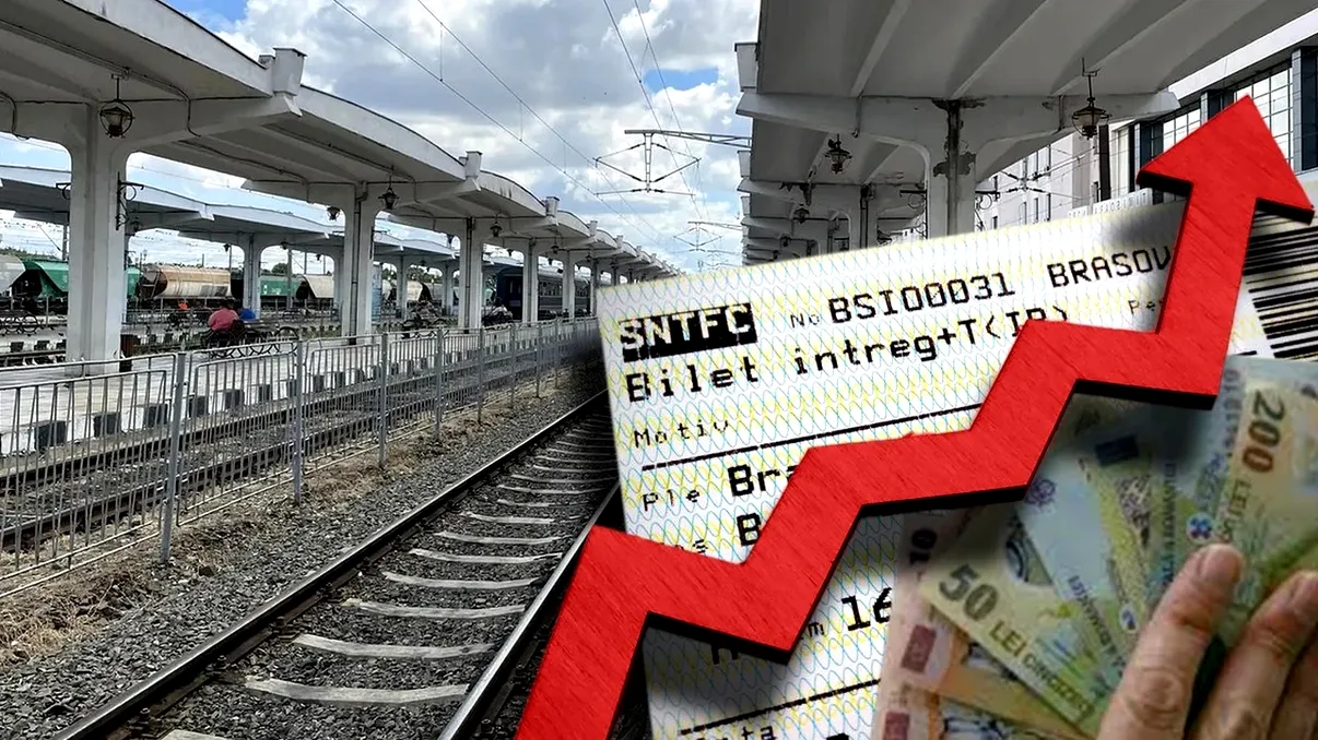 Noi scumpiri pentru români în decembrie, inclusiv la biletele de tren. Cu cât a sărit prețul