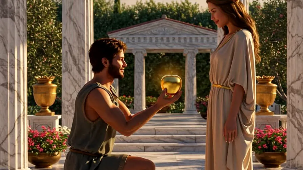 Legenda ”mărului” de logodnă și cea mai originală cerere în căsătorie. Fructul ionatan, simbolul iubirii eterne la grecii antici 