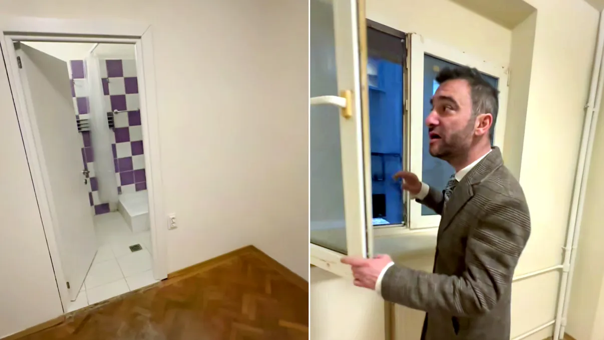 Garsonieră de 13mp la preț de apartament de două camere. Ce vezi de pe geam te bagă în depresie