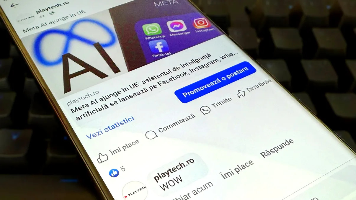 Meta pune inteligența artificială să comenteze în locul tău, ca tu să nu-ți mai storci creierii să faci ceva