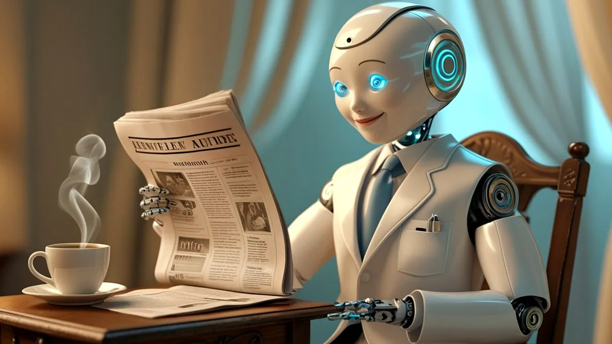 Primul cotidian generat integral de inteligența artificială. O publicație italiană face istorie