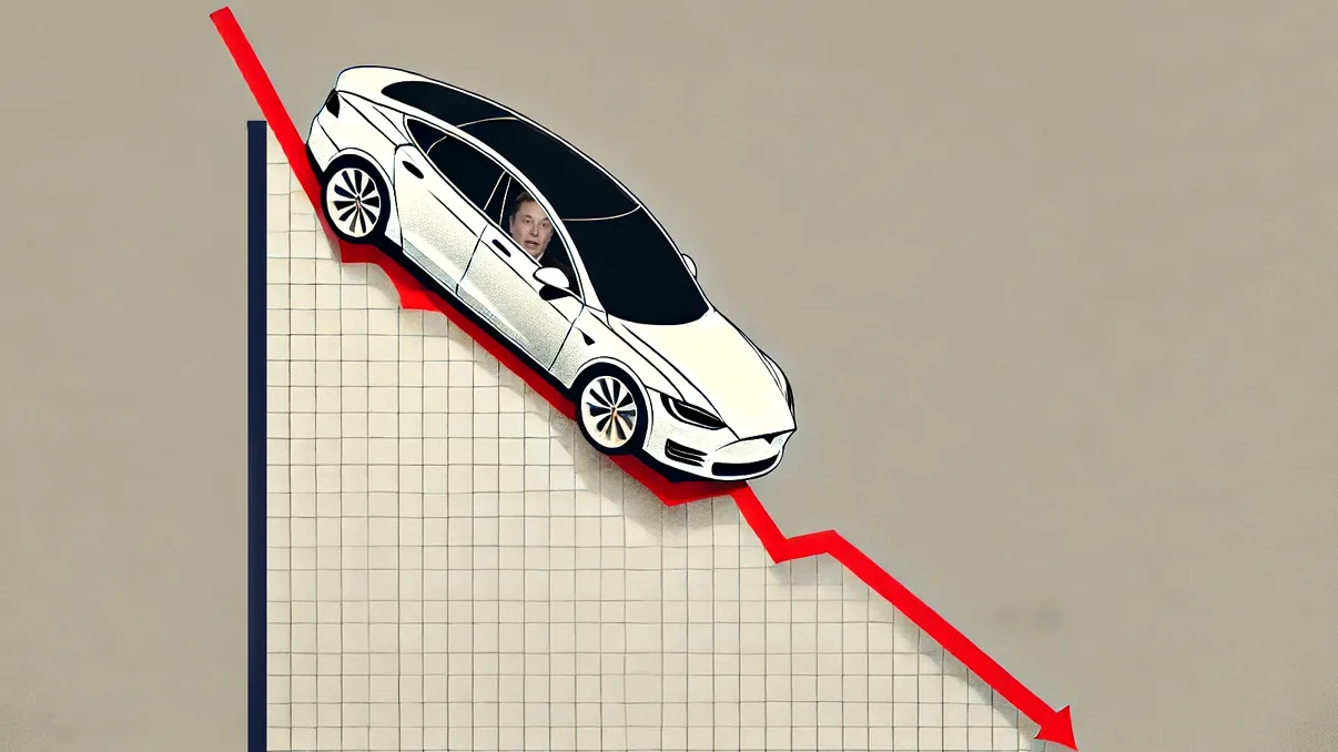 Prăbușirea Tesla se accelerează: 4 motive pentru care acțiunile companiei au scăzut cu 53%
