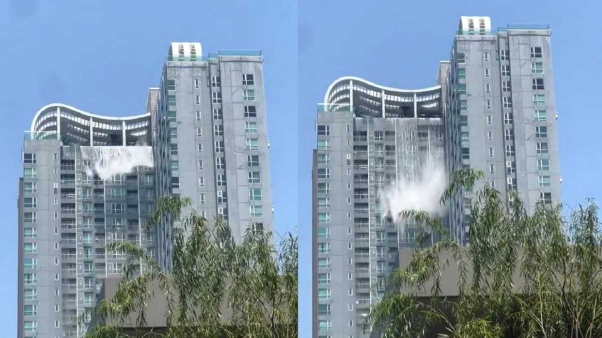 Turiştii din piscinele de pe zgârie-norii din Bangkok, momente cumplite în timpul cutremurului. Aproape au fost aruncaţi de seism