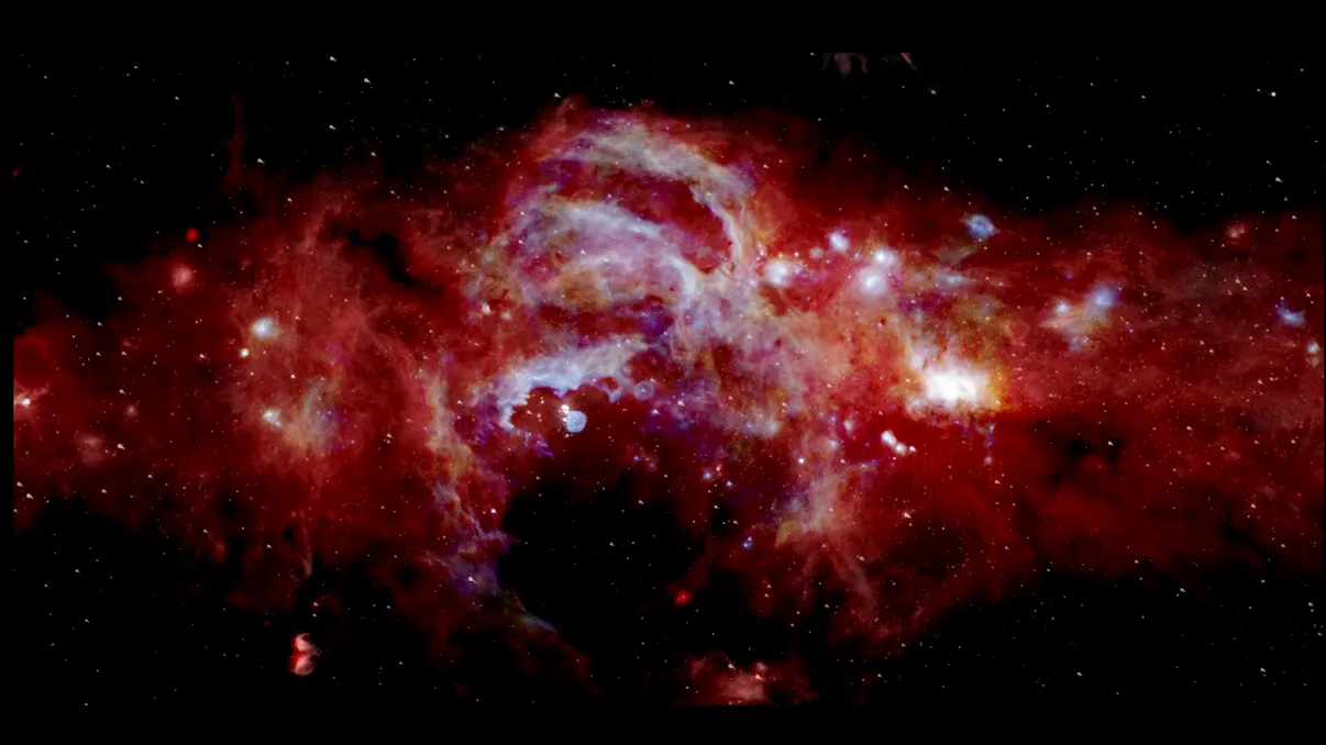 Descoperirea unei structuri galactice imense de 1,4 miliarde de ani lumină