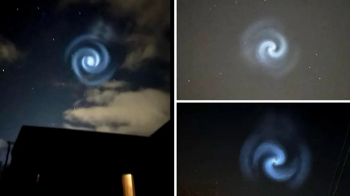 Spirala misterioasă care a apărut pe cerul din România aseară. Despre ce este, de fapt, vorba și legătura cu SpaceX