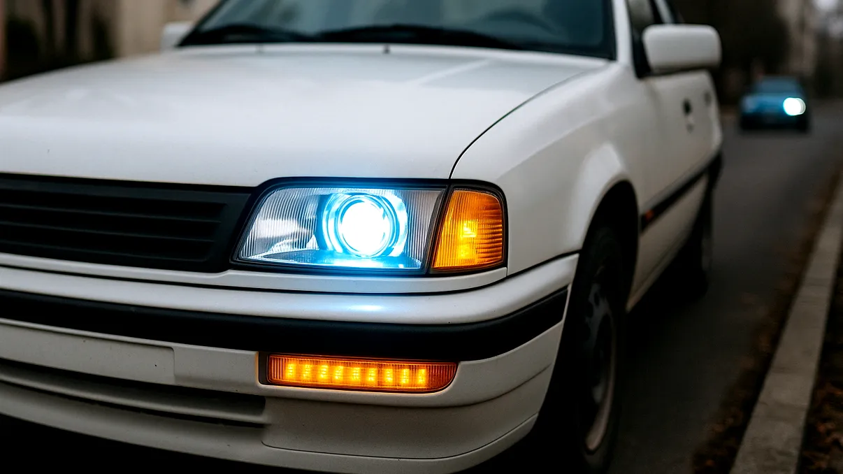 LED-uri la mașini vechi pe străzile din România. Ce trebuie să știi dacă vrei să aduci un upgrade autoturismului, explicația RAR