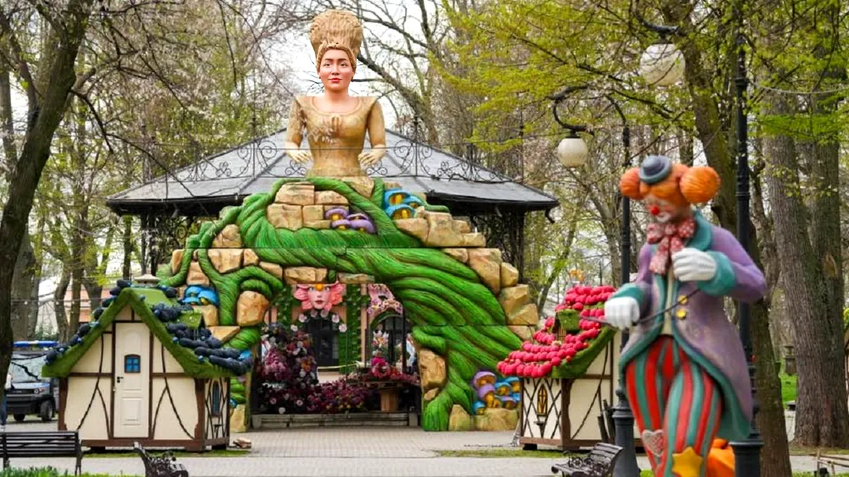 Primele imagini de la Târgul de Paște de la Craiova. Decorurile sunt spectaculoase, desprinse din basme. Ce surprize se pregătesc pentru vizitatori FOTO