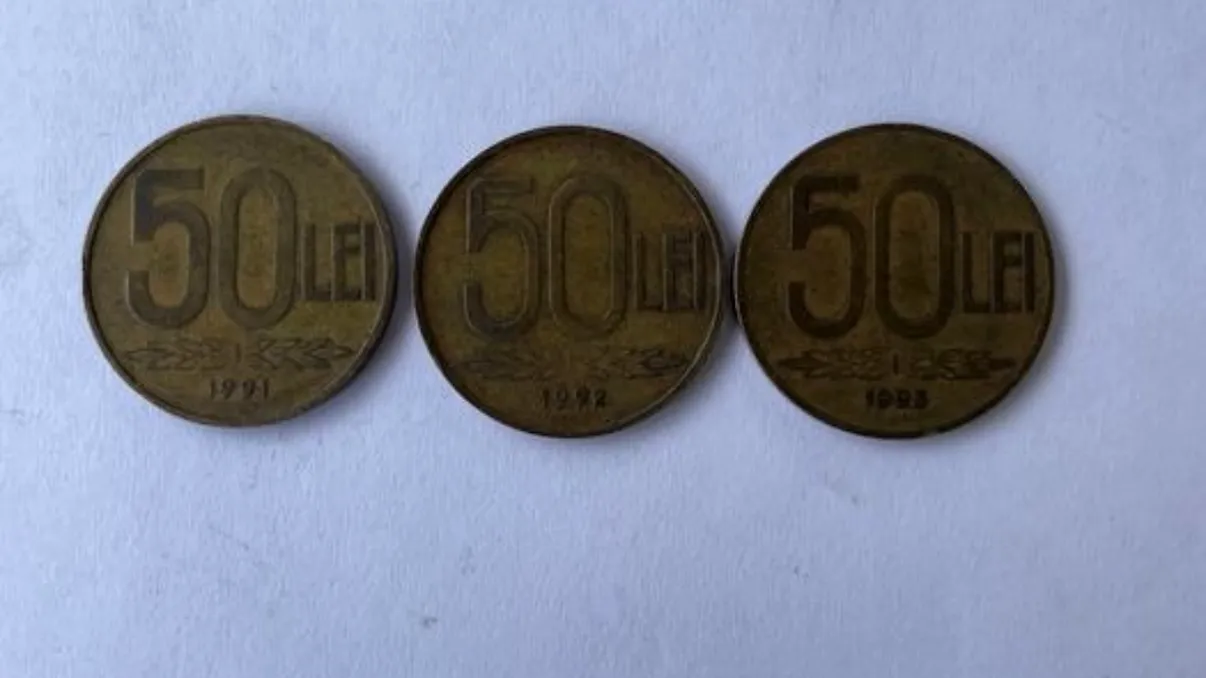 Moneda din România anilor '90 pe care se cer 44.000 de lei. 