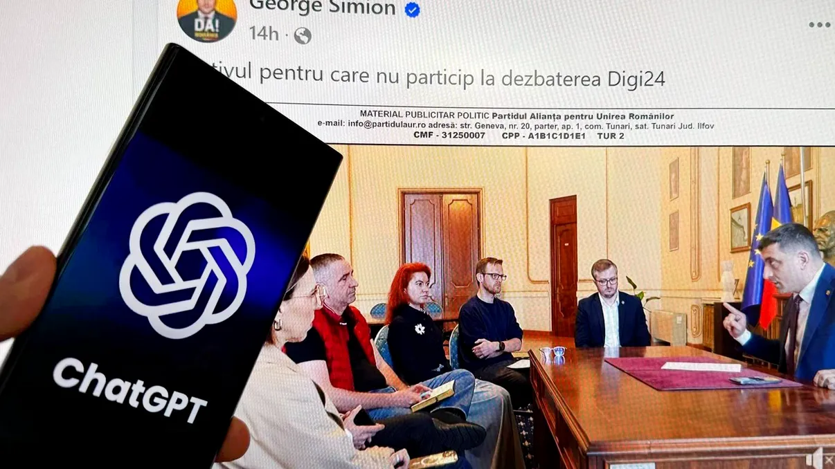 L-am intrebat pe ChatGPT dacă e corect ce a făcut George Simion aseară, când a publicat filmarea cu jurnaliștii de la Digi24. Ce a răspuns inteligența artificială
