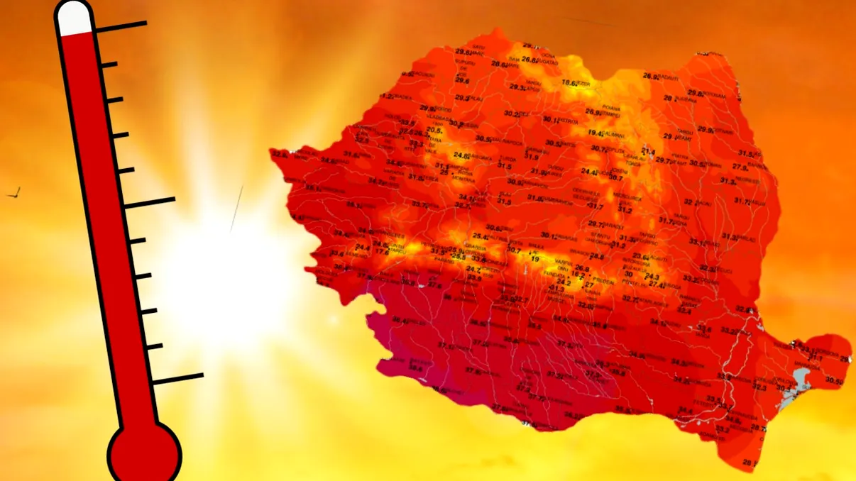 Harta caniculei în România. Temperaturile vor fi insuportabile, avertizează ANM
