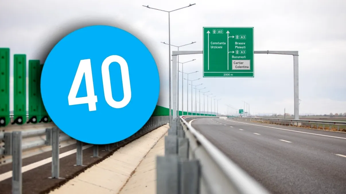 Semn rutier albastru cu cifra 40. Ce reprezintă şi ce trebuie să faci dacă îl vezi